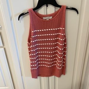 Rosy sweater tank!